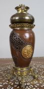 Meiji Period Japanese Bronze Oil Lamp c.1900