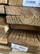 Pallet of 98 Treated Decking 25mm x 120mm 1.8m length
