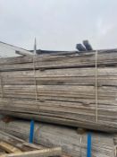 Large Pack of around 450 lengths of Aged Hardwoos Oak Planks 100m x 25mm 2.4m long