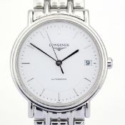 Title: Longines / Presence Automatic Date 34 mm - Gentlemen's Steel WristwatchDescription: Brand :