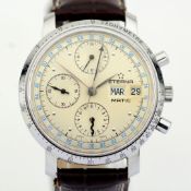 Title: Eterna-Matic / Vintage Chronograph Automatic Day - Date - Gentlemen's Steel