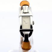 Title: Gucci / 6800L Bamboo Strap - (Unworn) Lady's Steel Wrist WatchDescription: Brand : Gucci