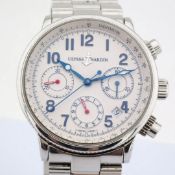Title: Ulysse Nardin / Marine Chronograph 353 22 - Gentlemen's Steel WristwatchDescription: