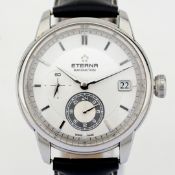 Title: Eterna / Adventic GMT Manufacture Automatic Date - Gentlemen's Steel WristwatchDescription: