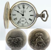 Title: Moeris / Grand Prix Manual Winding Pocket Watch - Unisex Steel PocketwatchDescription:
