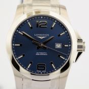 Title: Longines / Conquest L3.778.4 - Gentlemen's Steel WristwatchDescription: Brand : Longines