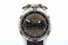 Title: Bomberg / Chronograph Bolt-68 - New - Gentlemen's Steel WristwatchDescription: Brand :