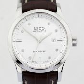 Title: Mido / Multifort Diamonds Automatic Date - Lady's Steel WristwatchDescription: Brand : Mido