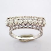 18K White Gold Detailed With Marquise Cut Diamonds.