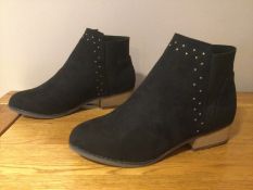 Dolcis “Wendy” Low Heel Ankle Boots, Size 4, Black - New RRP £45.99