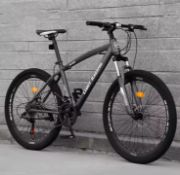 27-Speed Lightweight Mountain Bike Full Suspension, Carbon Steel Frame, Dual Brake System, 26