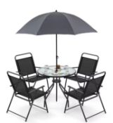 Brand New 6 Piece Outdoor Dining Set, Patio Garden Table Set for 4 Free UK Delivery