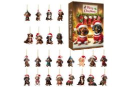 Title: 10 x Christmas Dachshund Advent Calendar Description: Surplus Amazon Stock - Colours &