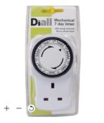 Title: 10 x Diall 7 day Mechanical Timer L4a Description: 7 day timer setting Features and