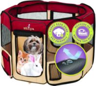 Title: Zampa Puppy Pop Up Portable Playpen for Dog and Cat L18b Description: 61 x 61 x 30 Inch -