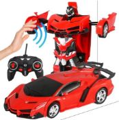 Title: Remote Control Robot Car Description: Features: 1.Gesture Sensing ,one key deformation,can be