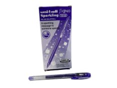 Title: 9 x Packs of 12 Uni-Ball Signo Gelstick Rollerball Pen - Blue Description: Smooth and