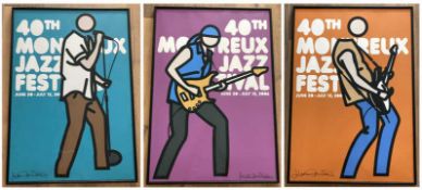 Julien Opie - Montreux Jazz Festival 2006 . Set of Three (3)