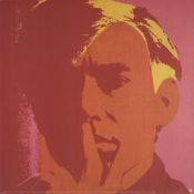 Andy Warhol 'Self Portrait' Orange 2000