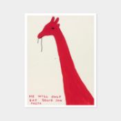 David Shrigley 'HE WILL ONLY EAT SQUID INK PASTA'
