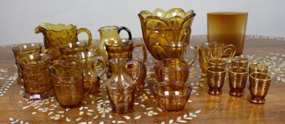 Collection of Amber Glass