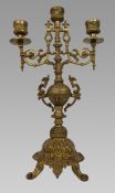 Vintage Brass Ornate Candelabra