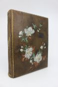 Antique Leather Bound Photo Album