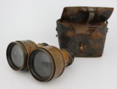 Vintage Iris De Paris Bulldog Binoculars with Leather Case