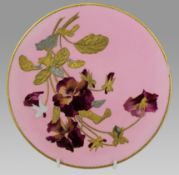 Victorian Hand-Painted & Gilded Cabinet Plate, c.1880–1900