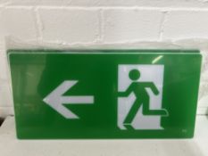 5 Fire Exit Acrylic/Plastic Signs