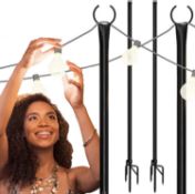 9 ft String light Poles