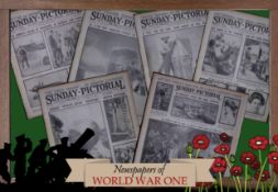 Collection 5 WW1 Authentic Antique Newspapers War Reports & Pictures-11.