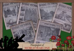 Collection 5 WW1 Authentic Antique Newspapers War Reports & Pictures-25