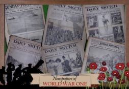 Collection 5 WW1 Authentic Antique Newspapers War Reports & Pictures-22