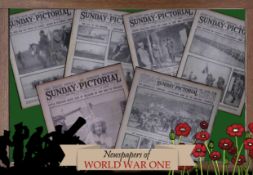 Collection 5 WW1 Authentic Antique Newspapers War Reports & Pictures-26