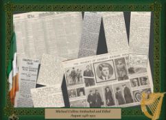 Michael Collins Shot Dead Ambushed by IRA Rebels 1922. Last Brave Fight