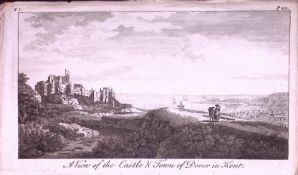 Dover Town-Kent Rare 1776 Georgian Copper Plate Antique Engraving -49