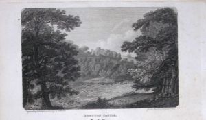 Downton Castle Herefordshire Antique 220 Years-Old Georgian Steel-Engraving-220
