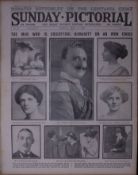 WW1 Sinking of the Lusitania 1,998 Dead Reports & Photos Antique 1915 Newspaper.