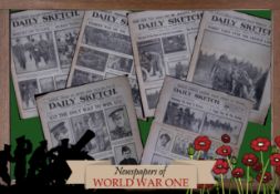 Job-Lot 5 WW1 Authentic Antique Newspapers War Reports & Pictures-32.