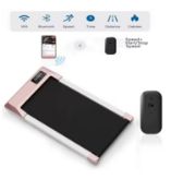 Power Meets Portability: The Compact Treadmill That Fits Your Life! Rose Gold