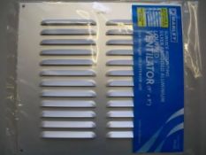 550 9x9 Silver Gas Vents = 260 x 240mm. (11 Boxes of 50)