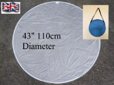 25 x Photograpy Photo Collapsible White Disc Light Reflector 43