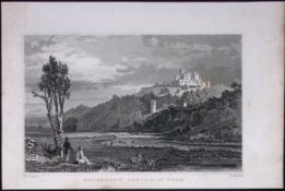 Cork Ireland Coltsman’s Castle 194 Years Old Antique Steel Engraving-2