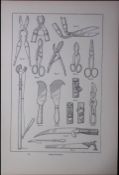 Selection Cutting Instruments Antique Edwardian Robert Thompson Print-20