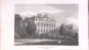 Earl Spencer’s House Green Park London Antique 200 Years-Old Steel-Engraving-272
