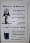 Guinness 1938 Original 87 Years-Old Print “Guinness at Waterloo”- G.E. 954