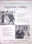 Guinness 1956 Original 69 Years-Old Print Sagacious Sidney G.E.2366--A.