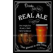 Real Cask Ale Classic Pub Nostalgic Drinks Of The Past & Present Metal Wall Art
