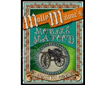 Sweet Molly Malone Dublin Fair City Victorian Style Metal Wall Art
